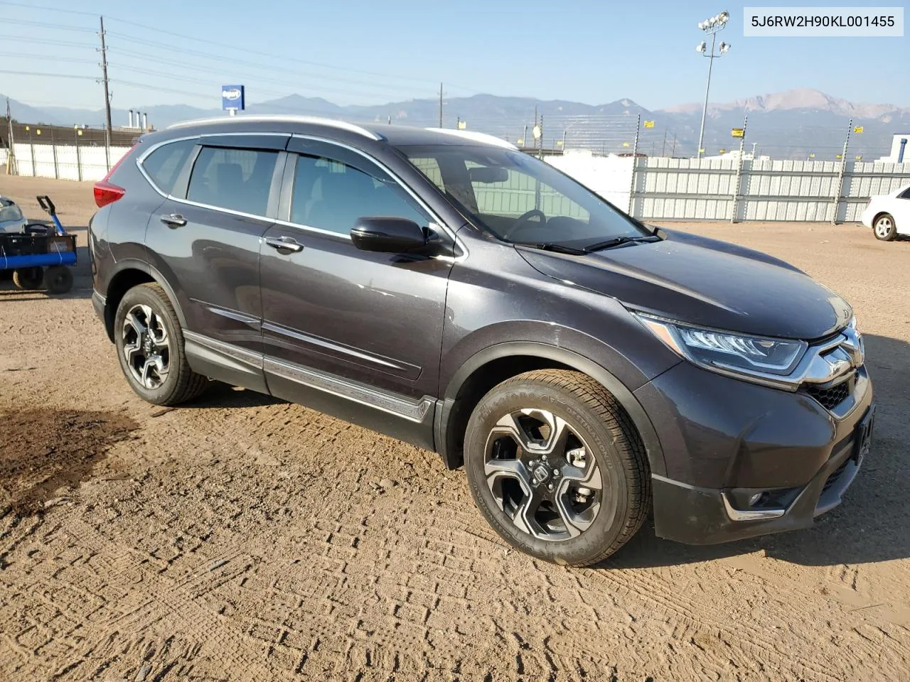 2019 Honda Cr-V Touring VIN: 5J6RW2H90KL001455 Lot: 74858844