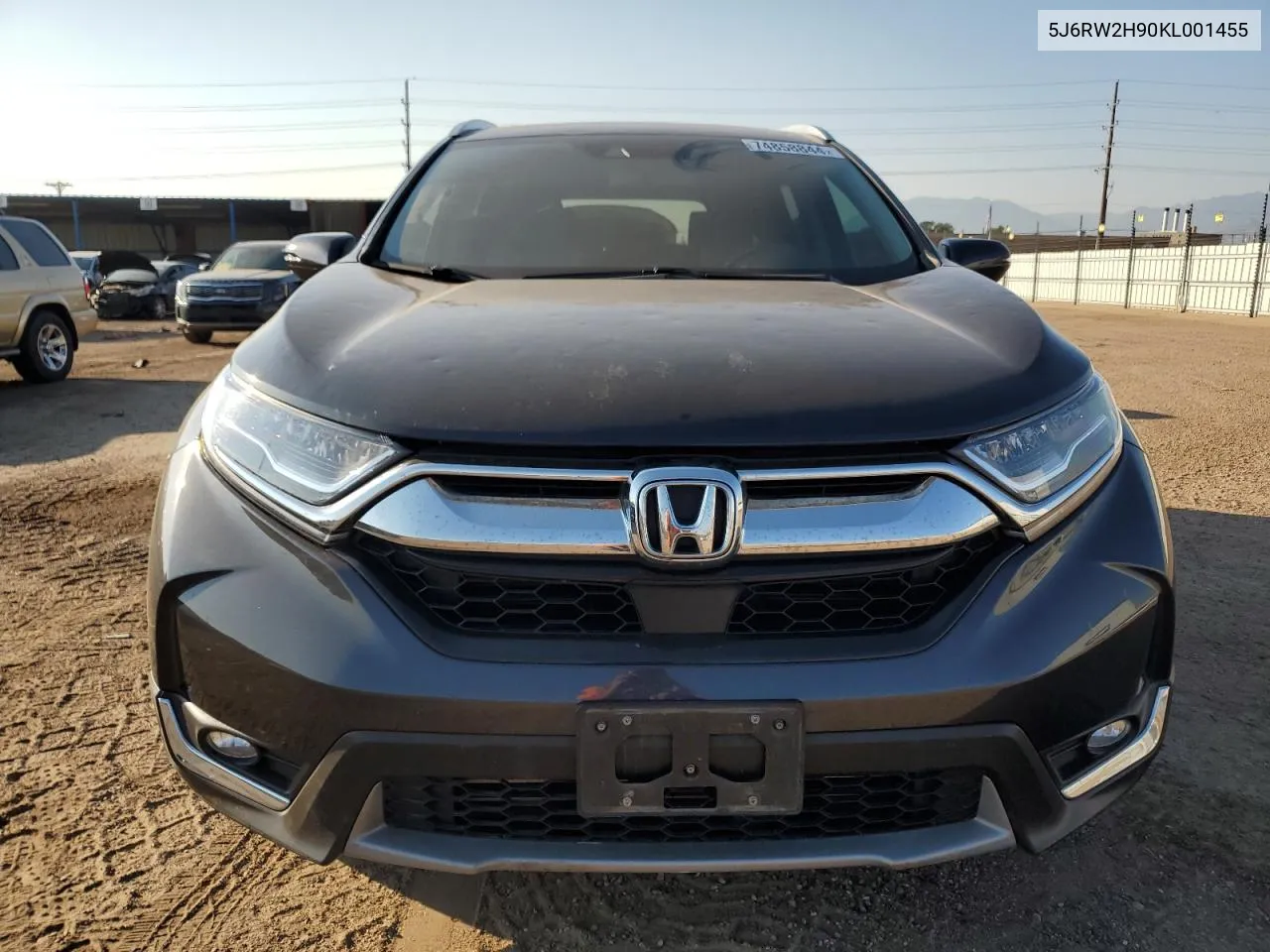 2019 Honda Cr-V Touring VIN: 5J6RW2H90KL001455 Lot: 74858844