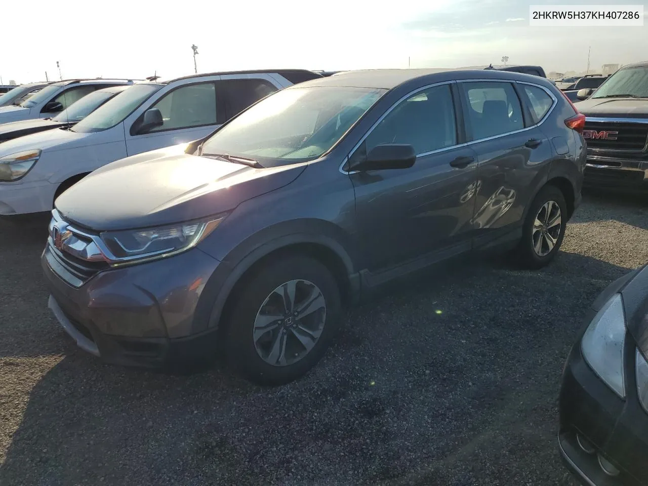 2019 Honda Cr-V Lx VIN: 2HKRW5H37KH407286 Lot: 74966744