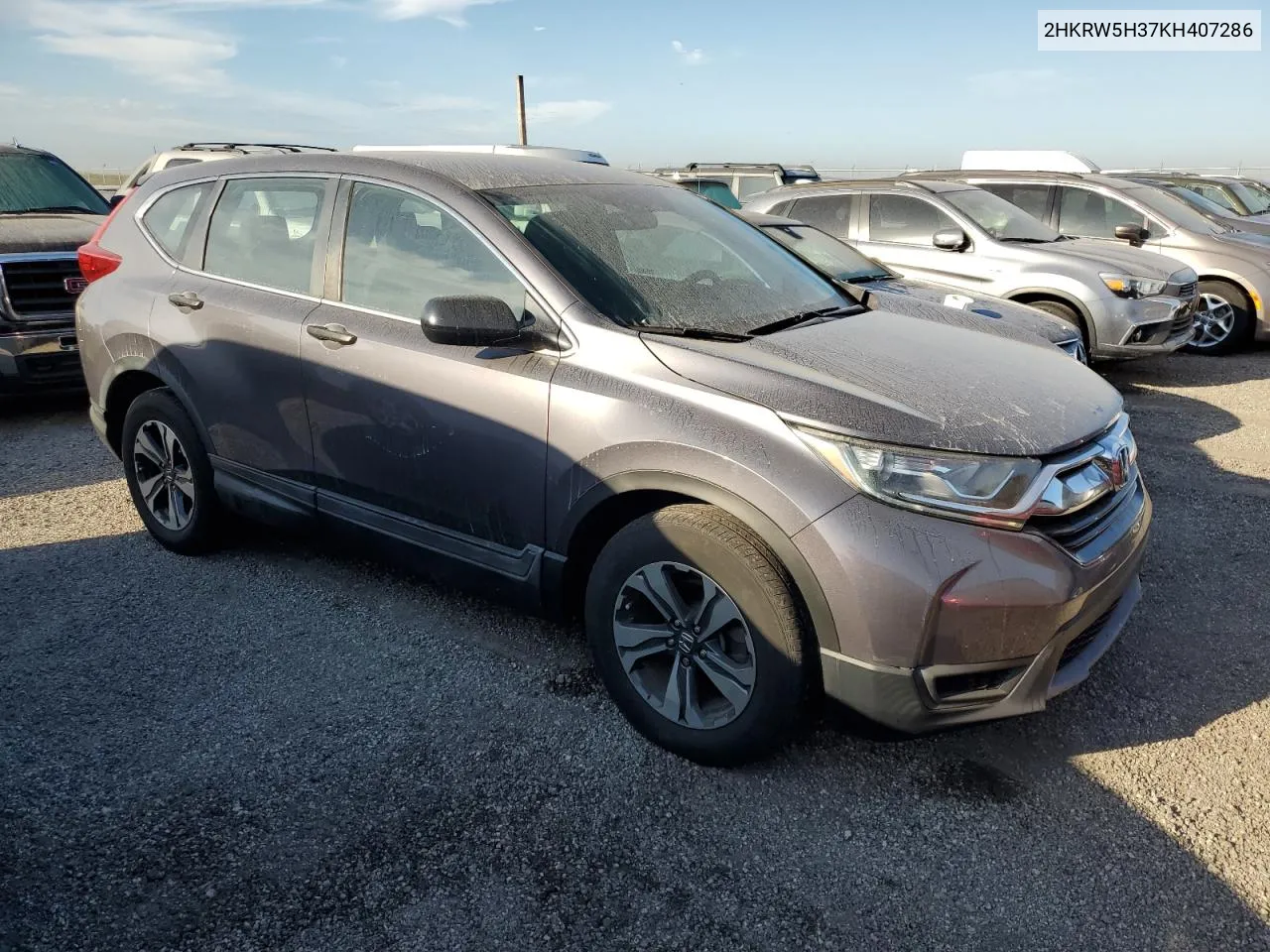 2019 Honda Cr-V Lx VIN: 2HKRW5H37KH407286 Lot: 74966744