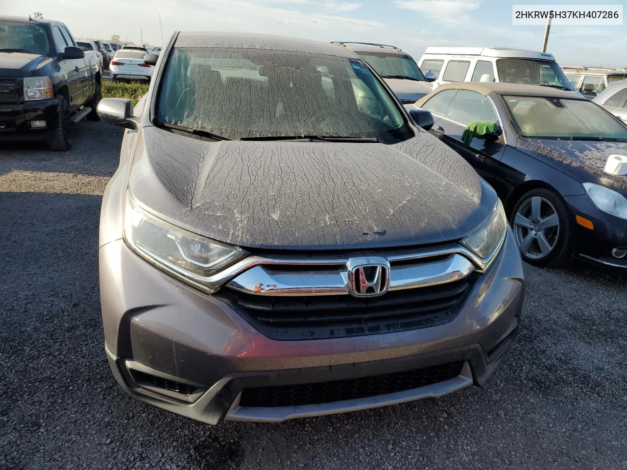 2019 Honda Cr-V Lx VIN: 2HKRW5H37KH407286 Lot: 74966744