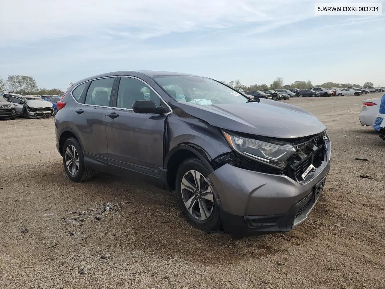 2019 Honda Cr-V Lx VIN: 5J6RW6H3XKL003734 Lot: 75038324