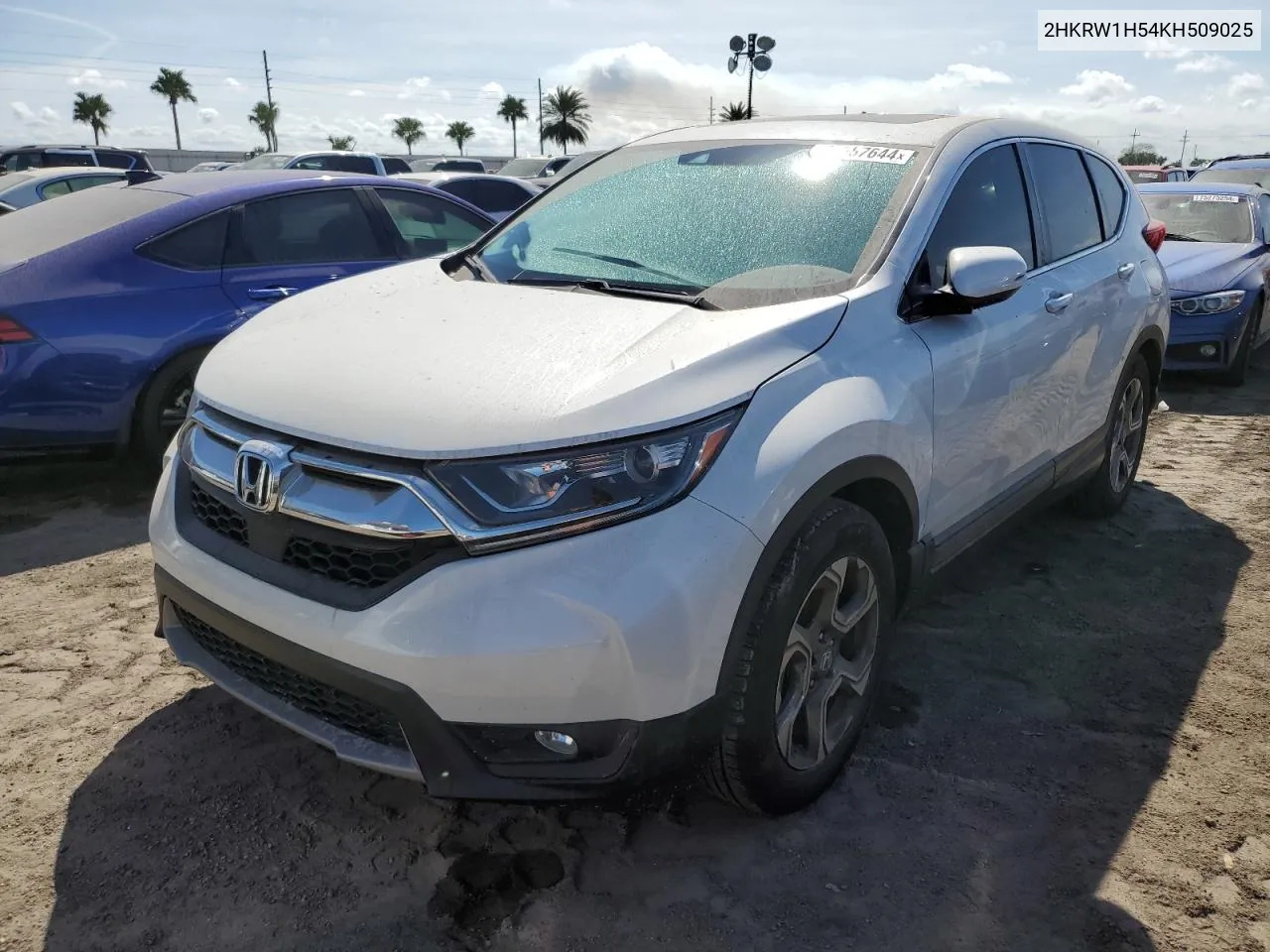 2019 Honda Cr-V Ex VIN: 2HKRW1H54KH509025 Lot: 75057644