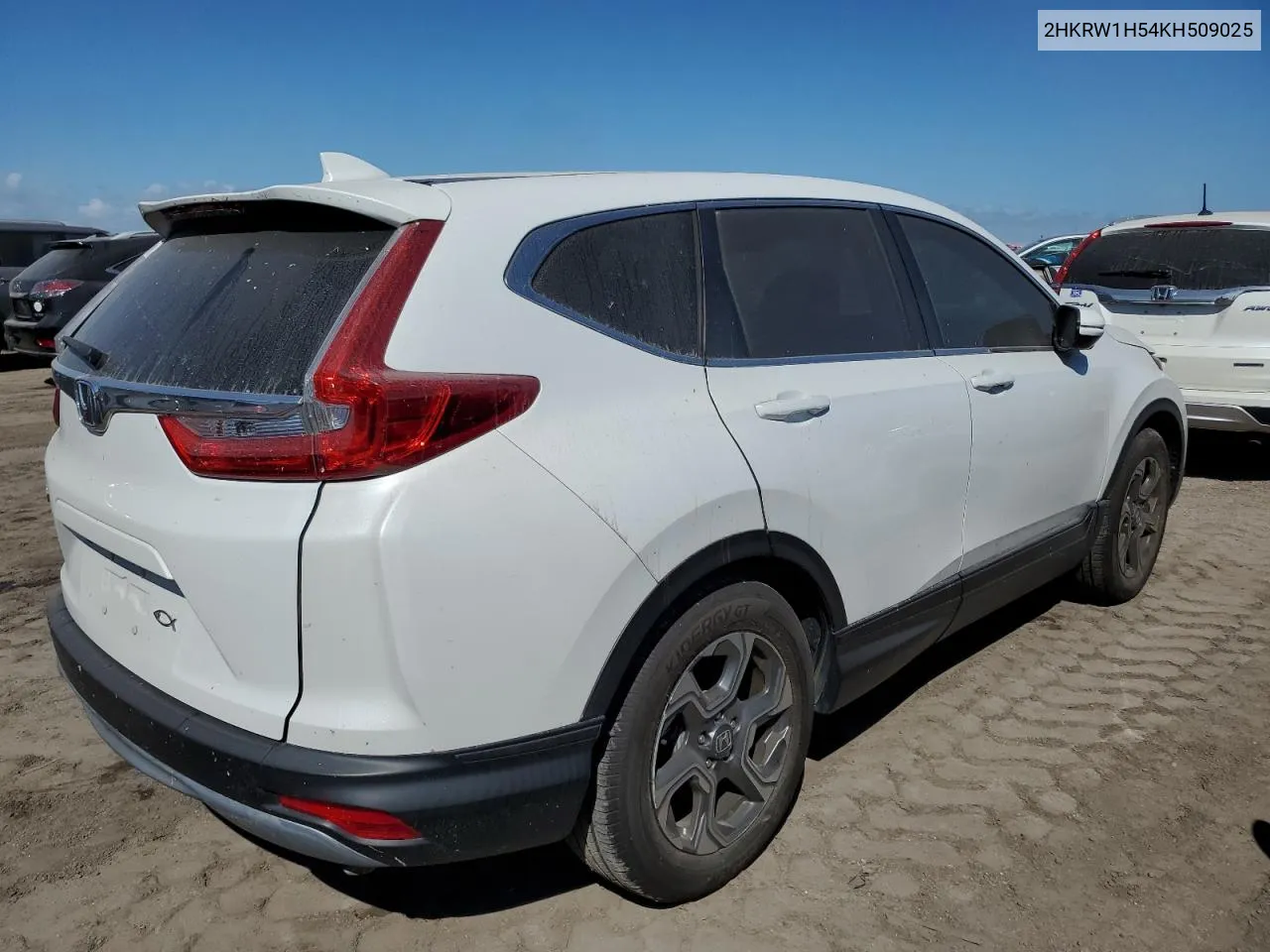 2019 Honda Cr-V Ex VIN: 2HKRW1H54KH509025 Lot: 75057644