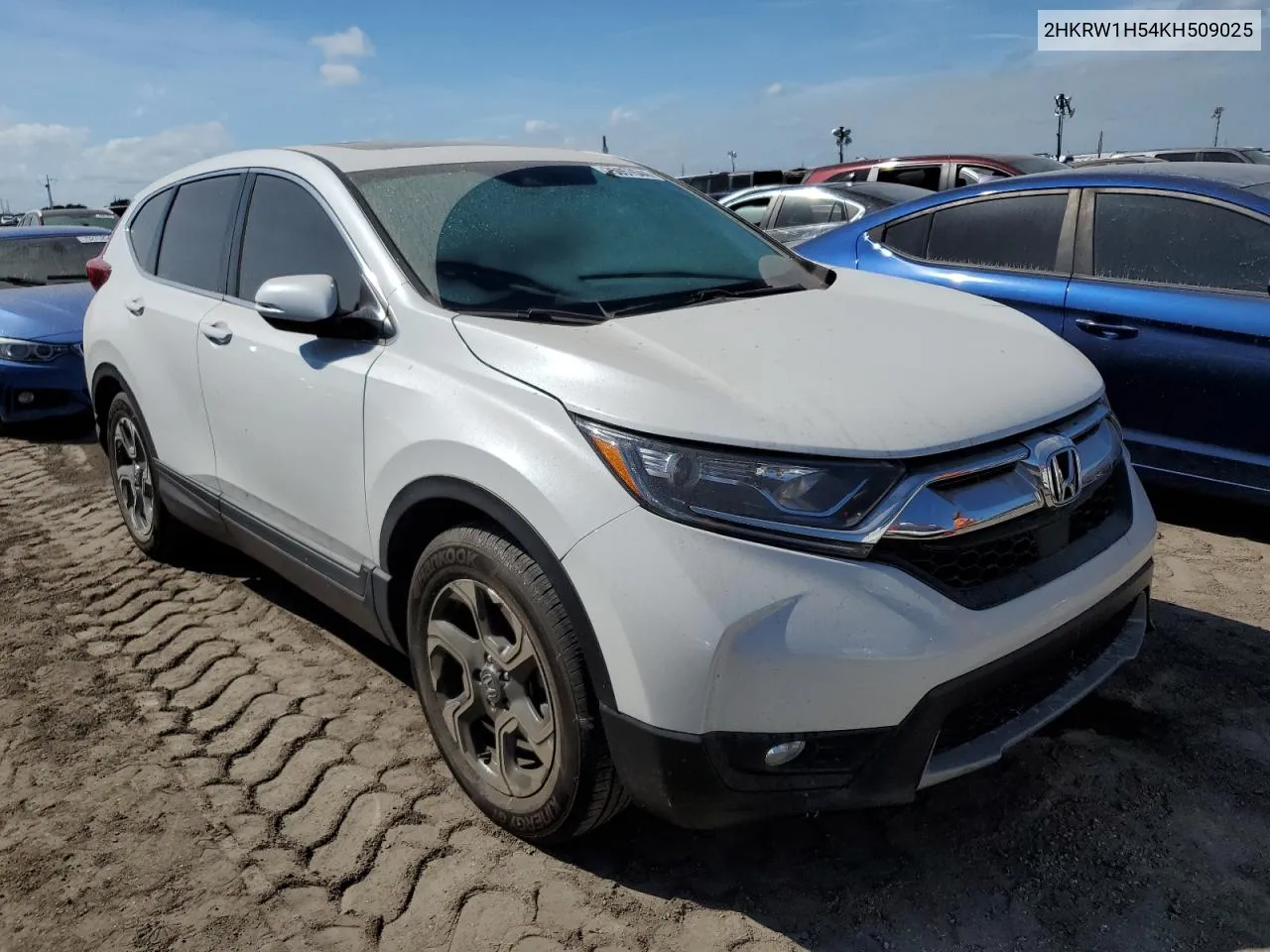 2019 Honda Cr-V Ex VIN: 2HKRW1H54KH509025 Lot: 75057644