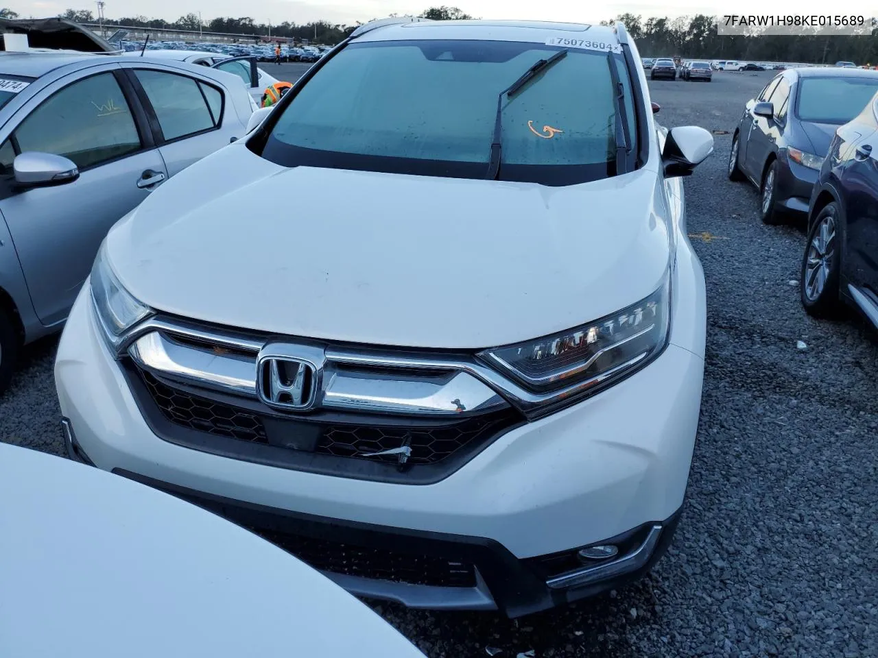 2019 Honda Cr-V Touring VIN: 7FARW1H98KE015689 Lot: 75073604