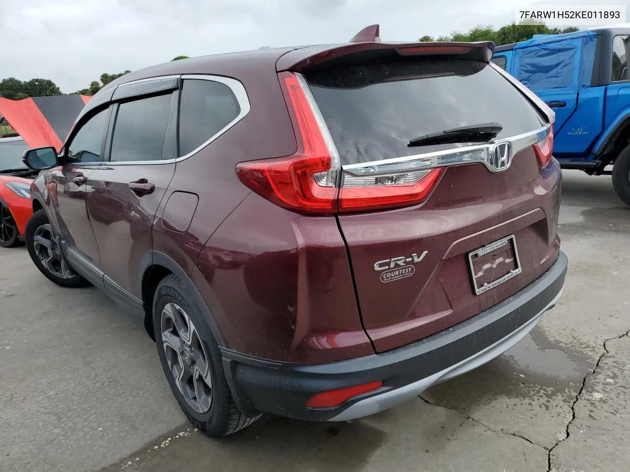 2019 Honda Cr-V Ex VIN: 7FARW1H52KE011893 Lot: 75099044