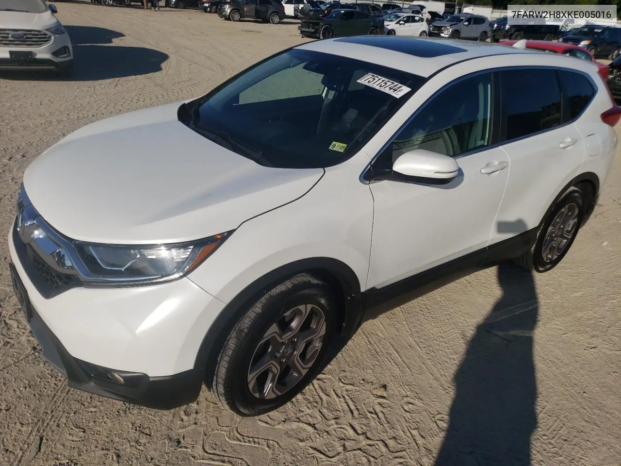 2019 Honda Cr-V Exl VIN: 7FARW2H8XKE005016 Lot: 75115744