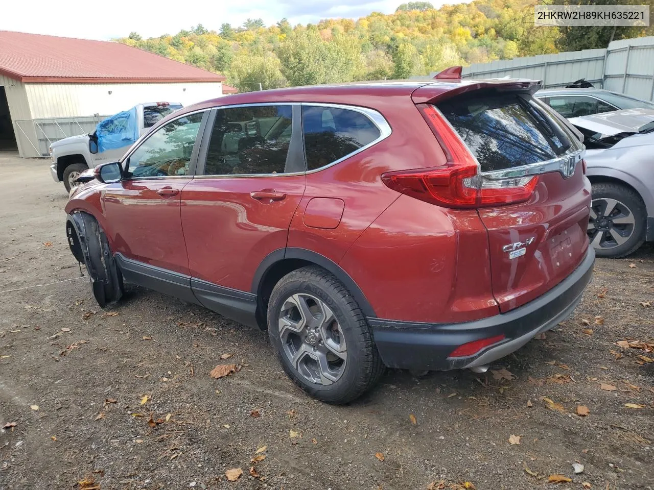 2019 Honda Cr-V Exl VIN: 2HKRW2H89KH635221 Lot: 75241974