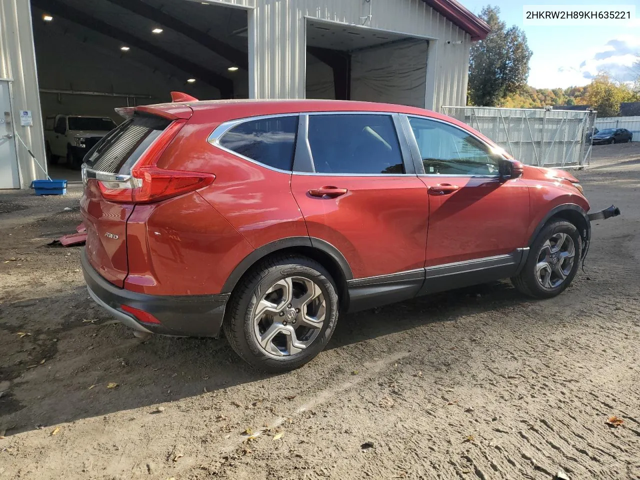 2019 Honda Cr-V Exl VIN: 2HKRW2H89KH635221 Lot: 75241974