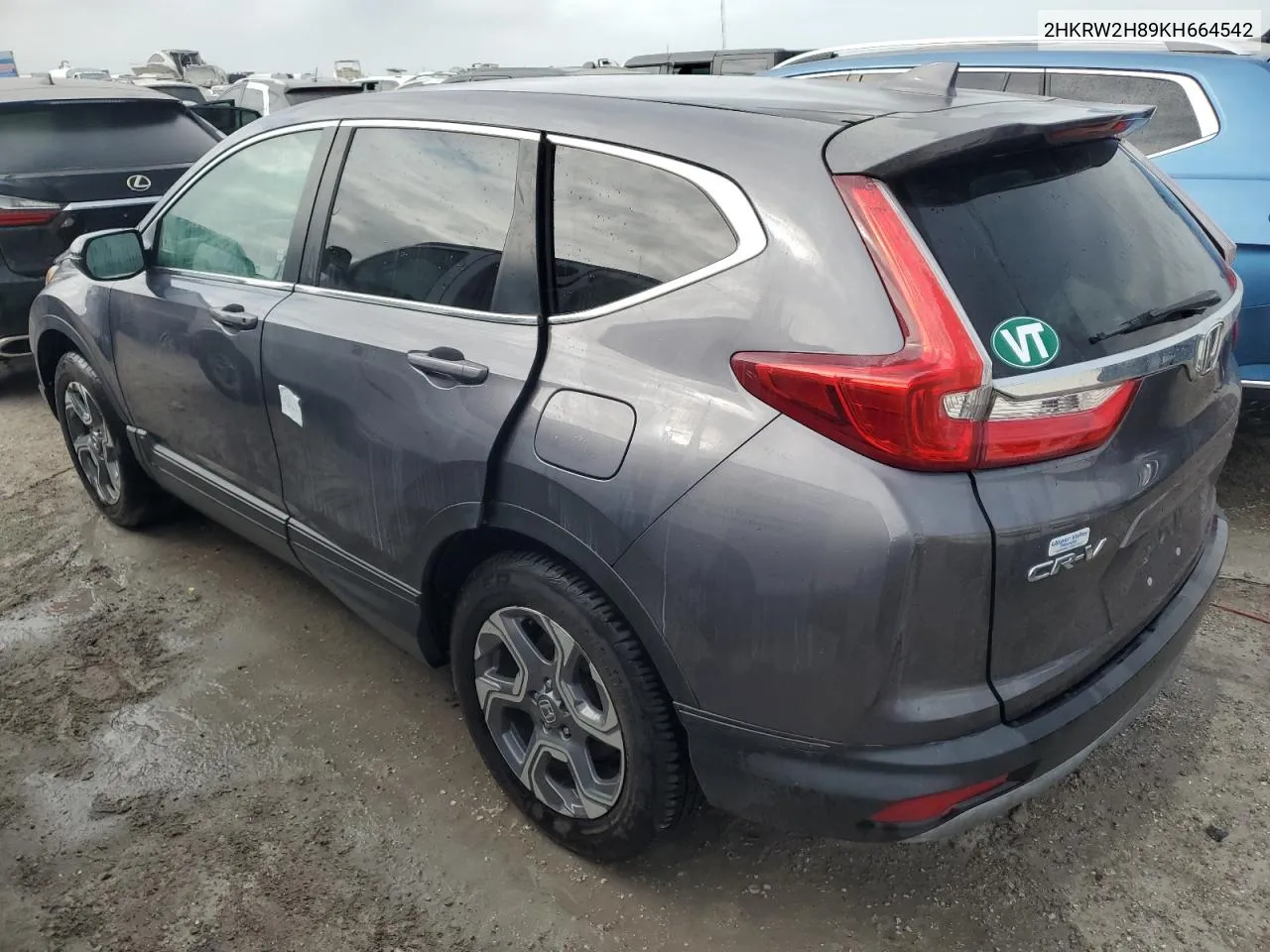 2019 Honda Cr-V Exl VIN: 2HKRW2H89KH664542 Lot: 75253884