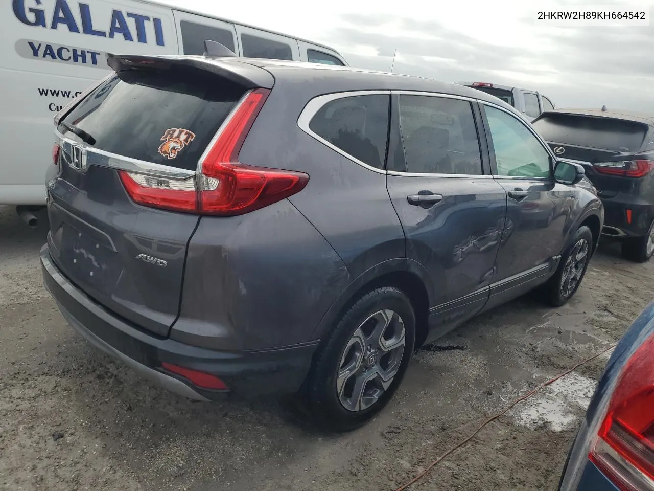 2019 Honda Cr-V Exl VIN: 2HKRW2H89KH664542 Lot: 75253884