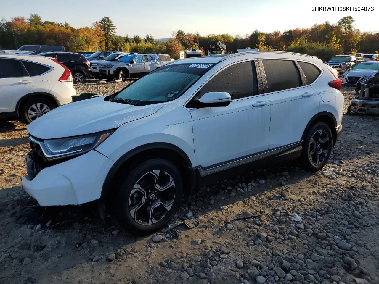 2019 Honda Cr-V Touring VIN: 2HKRW1H98KH504073 Lot: 75277274