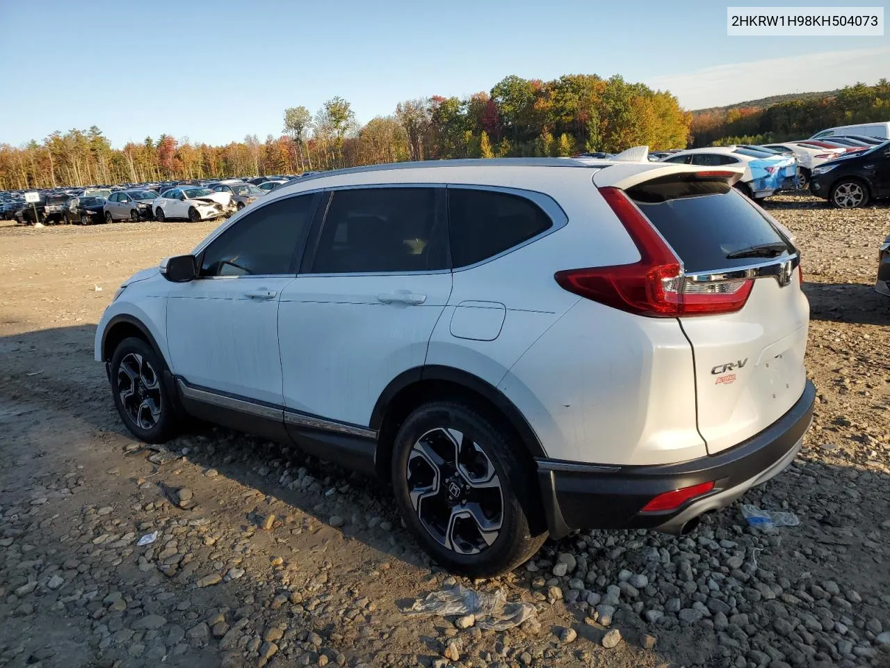 2019 Honda Cr-V Touring VIN: 2HKRW1H98KH504073 Lot: 75277274