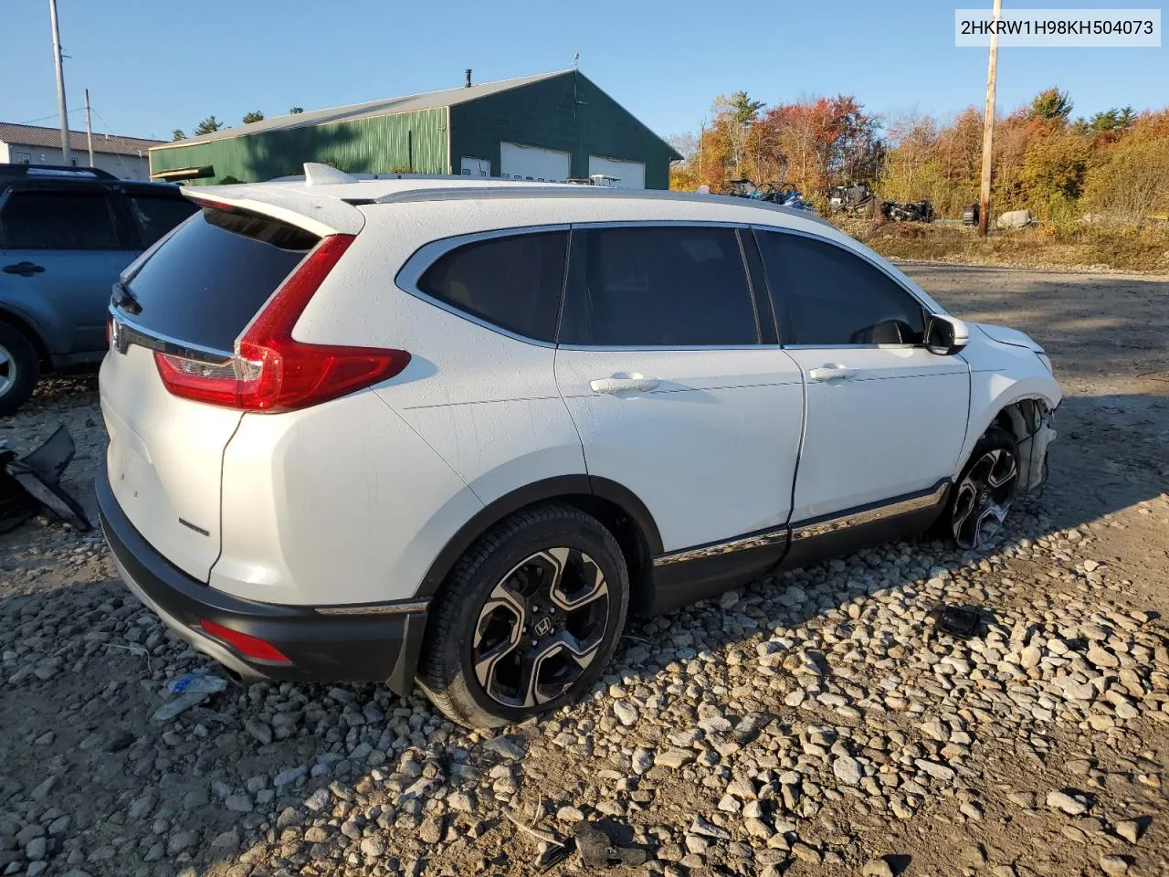 2019 Honda Cr-V Touring VIN: 2HKRW1H98KH504073 Lot: 75277274