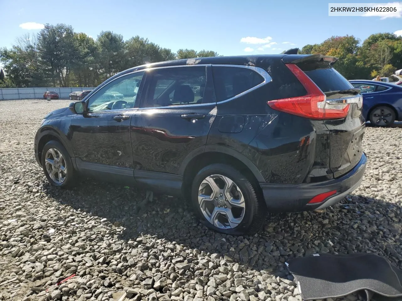 2019 Honda Cr-V Exl VIN: 2HKRW2H85KH622806 Lot: 75313324