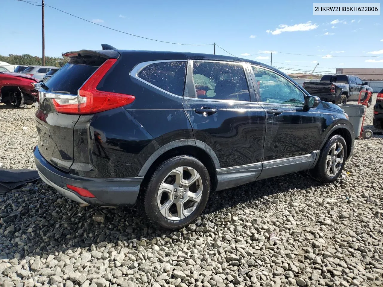 2019 Honda Cr-V Exl VIN: 2HKRW2H85KH622806 Lot: 75313324