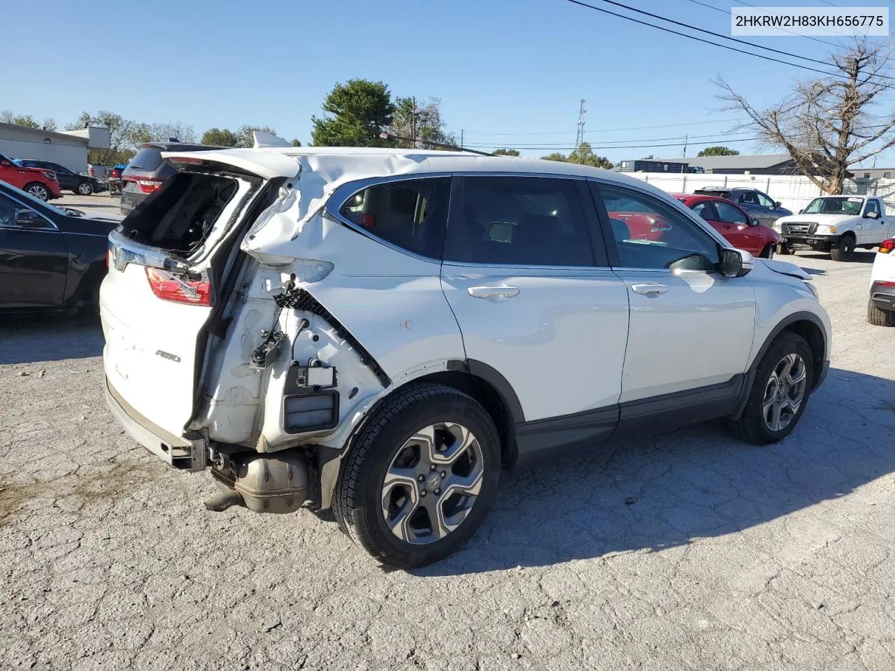 2019 Honda Cr-V Exl VIN: 2HKRW2H83KH656775 Lot: 75316164