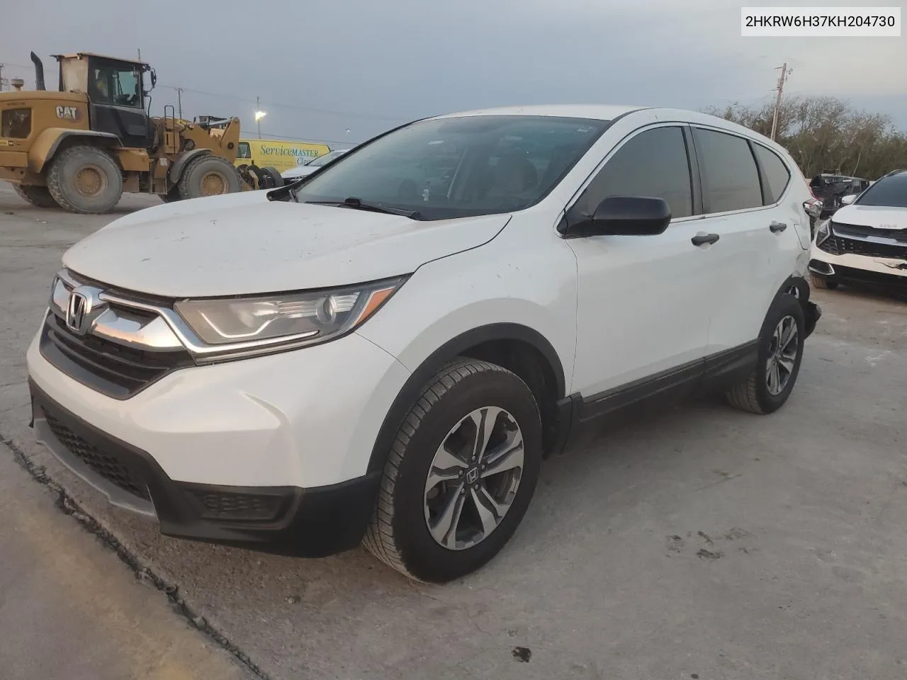 2019 Honda Cr-V Lx VIN: 2HKRW6H37KH204730 Lot: 75318124