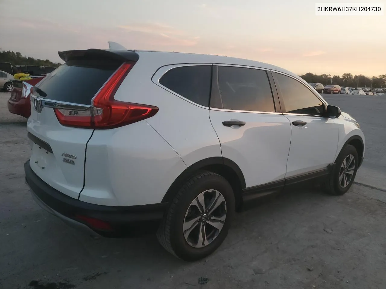 2019 Honda Cr-V Lx VIN: 2HKRW6H37KH204730 Lot: 75318124