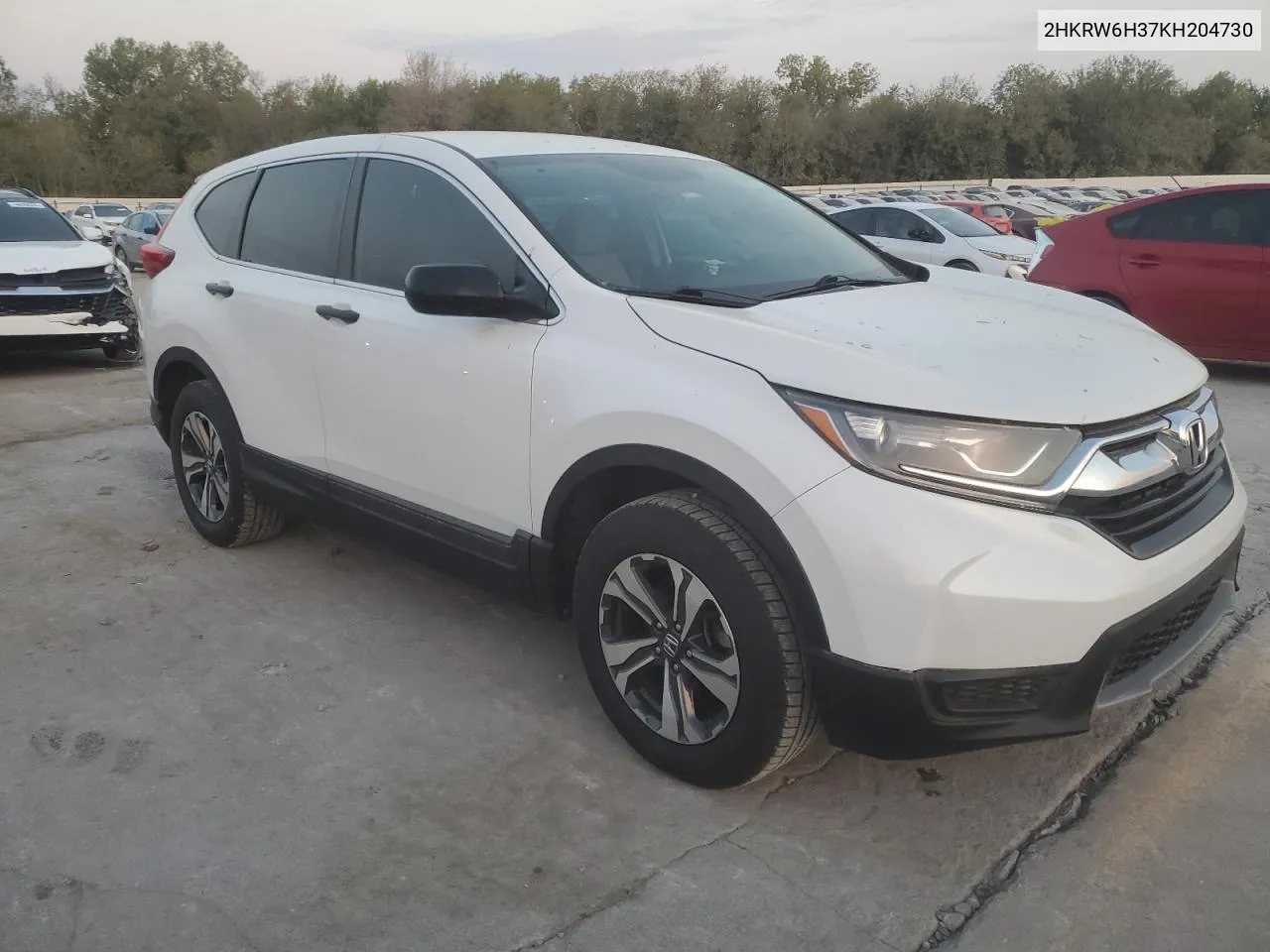 2019 Honda Cr-V Lx VIN: 2HKRW6H37KH204730 Lot: 75318124