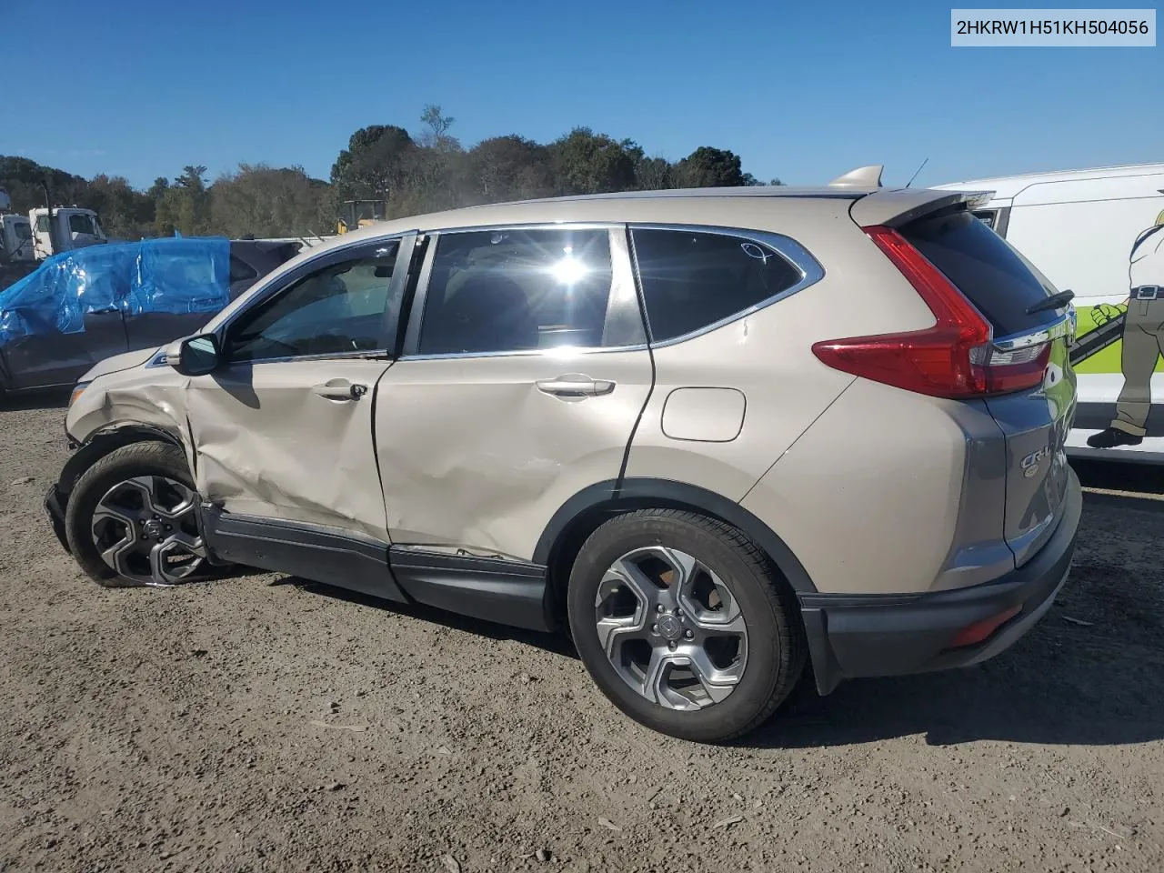 2019 Honda Cr-V Ex VIN: 2HKRW1H51KH504056 Lot: 75455314