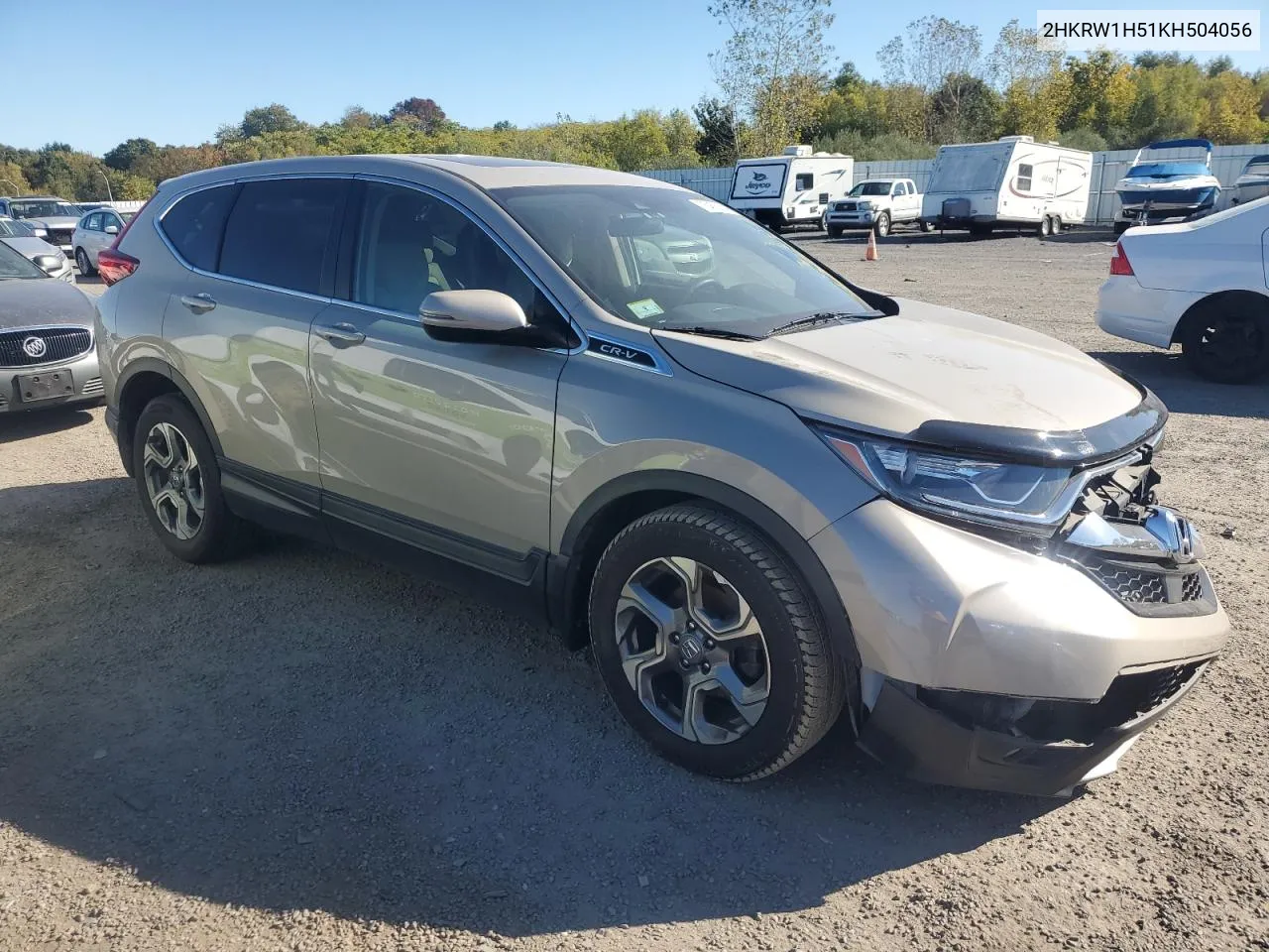 2019 Honda Cr-V Ex VIN: 2HKRW1H51KH504056 Lot: 75455314