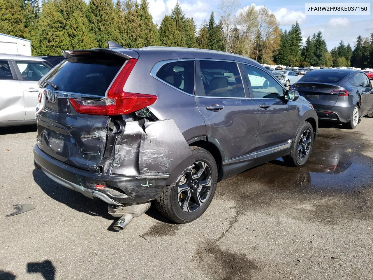 2019 Honda Cr-V Touring VIN: 7FARW2H98KE037150 Lot: 75538234