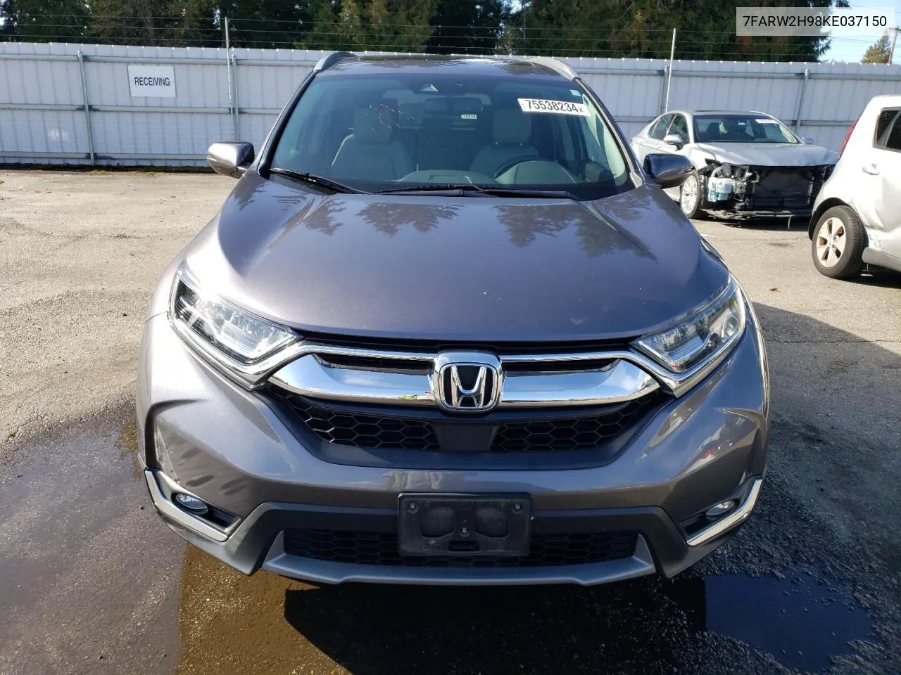 2019 Honda Cr-V Touring VIN: 7FARW2H98KE037150 Lot: 75538234