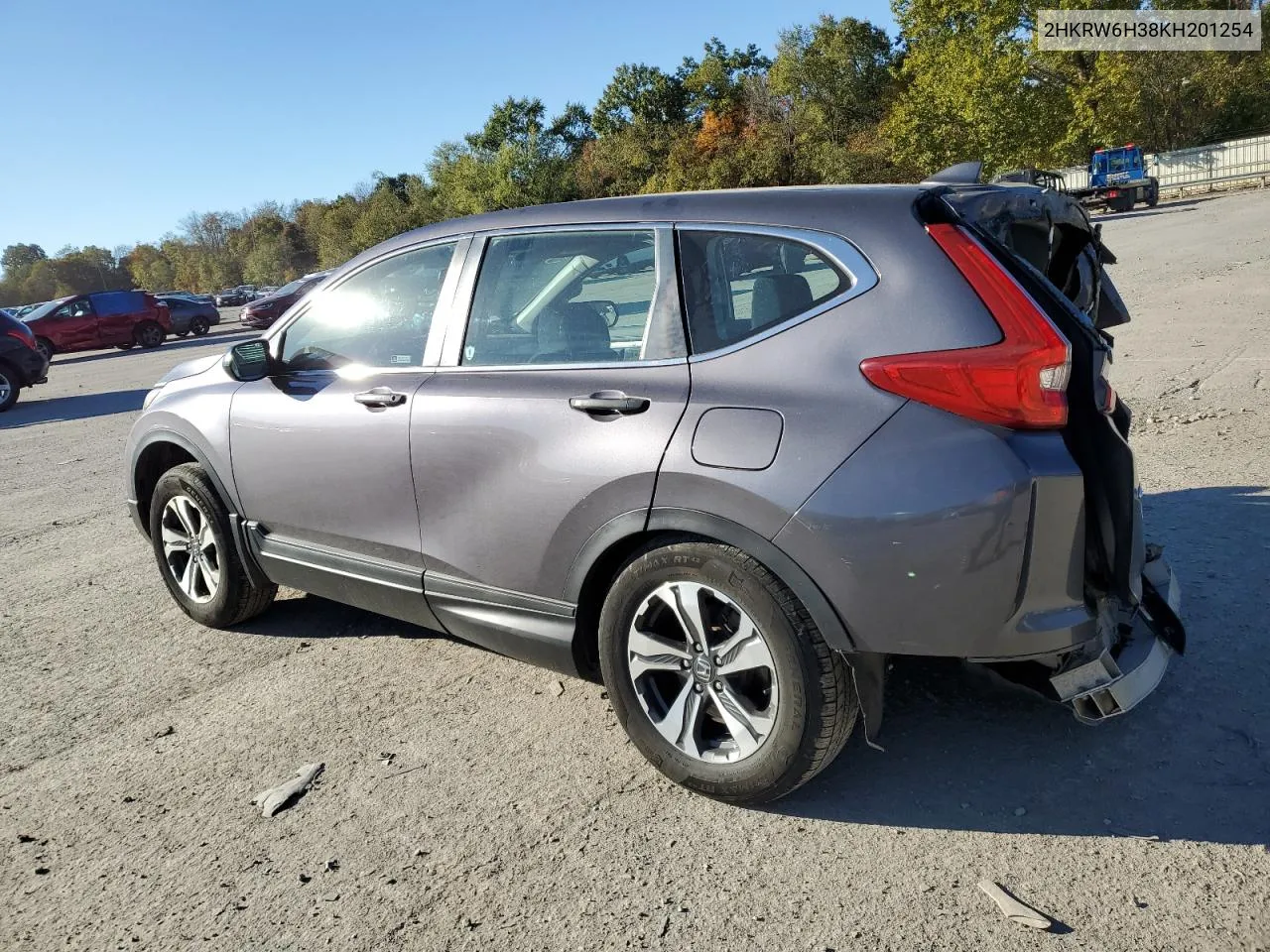 2019 Honda Cr-V Lx VIN: 2HKRW6H38KH201254 Lot: 75667584