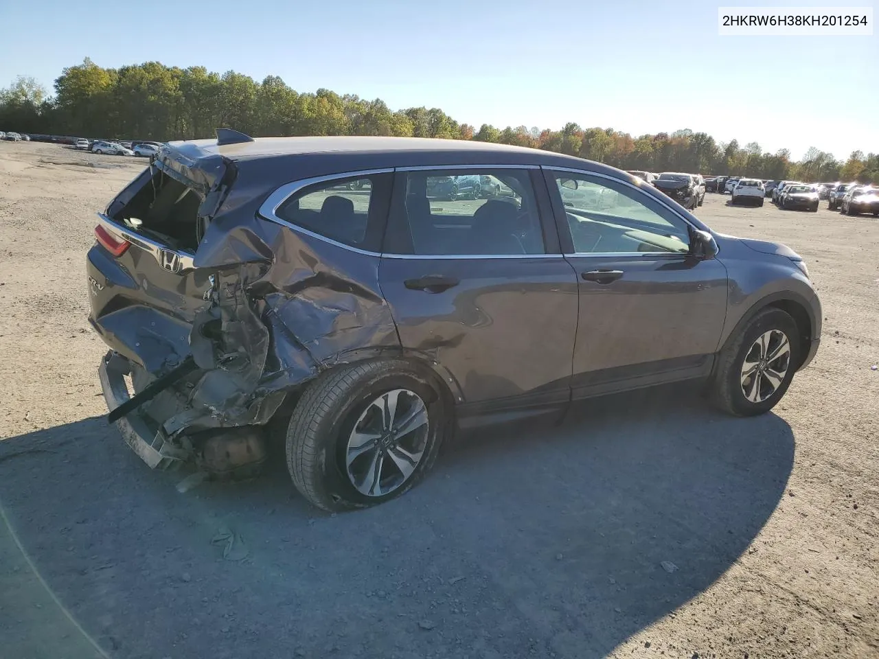 2019 Honda Cr-V Lx VIN: 2HKRW6H38KH201254 Lot: 75667584