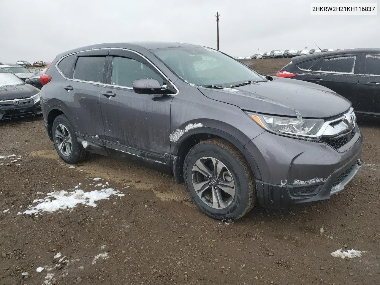 2019 Honda Cr-V Lx VIN: 2HKRW2H21KH116837 Lot: 75793424