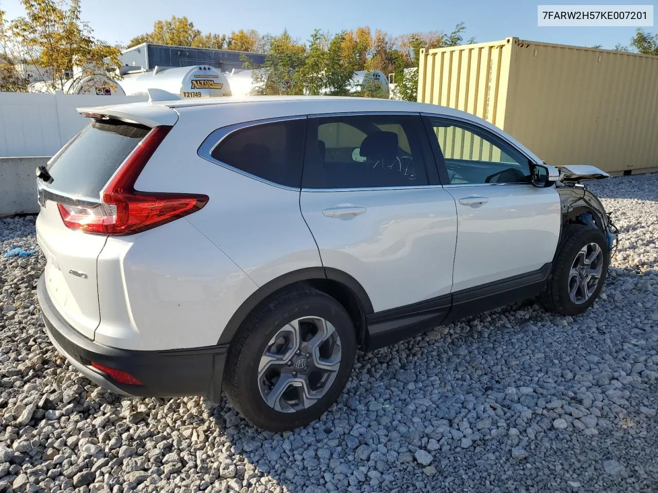 2019 Honda Cr-V Ex VIN: 7FARW2H57KE007201 Lot: 75948274