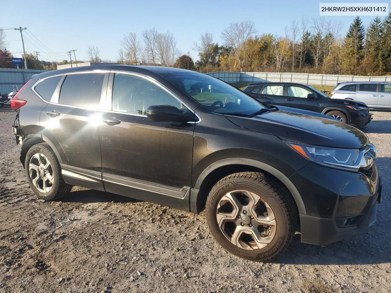 2019 Honda Cr-V Ex VIN: 2HKRW2H5XKH631412 Lot: 76076844