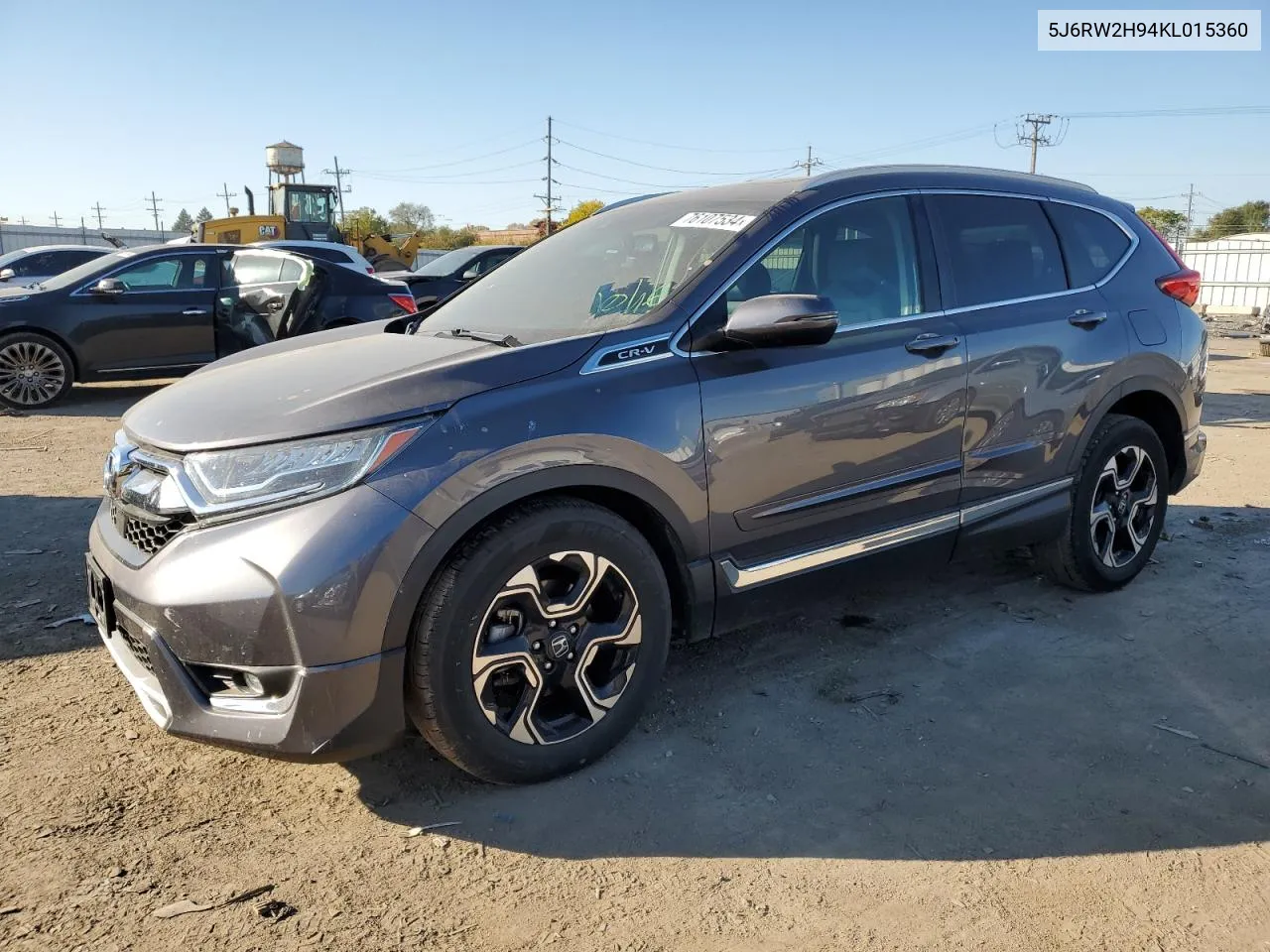 2019 Honda Cr-V Touring VIN: 5J6RW2H94KL015360 Lot: 76107534