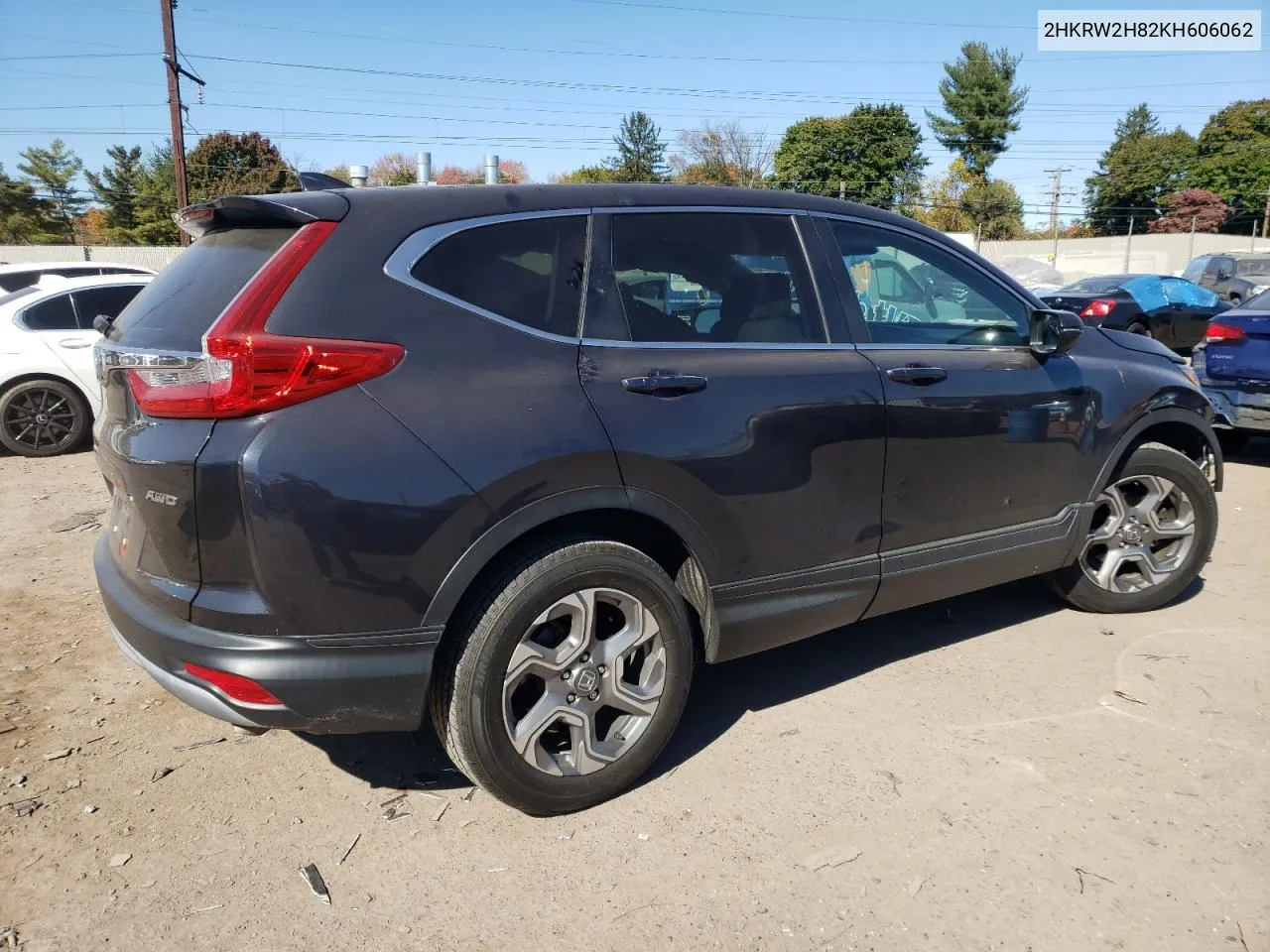 2019 Honda Cr-V Exl VIN: 2HKRW2H82KH606062 Lot: 76124794