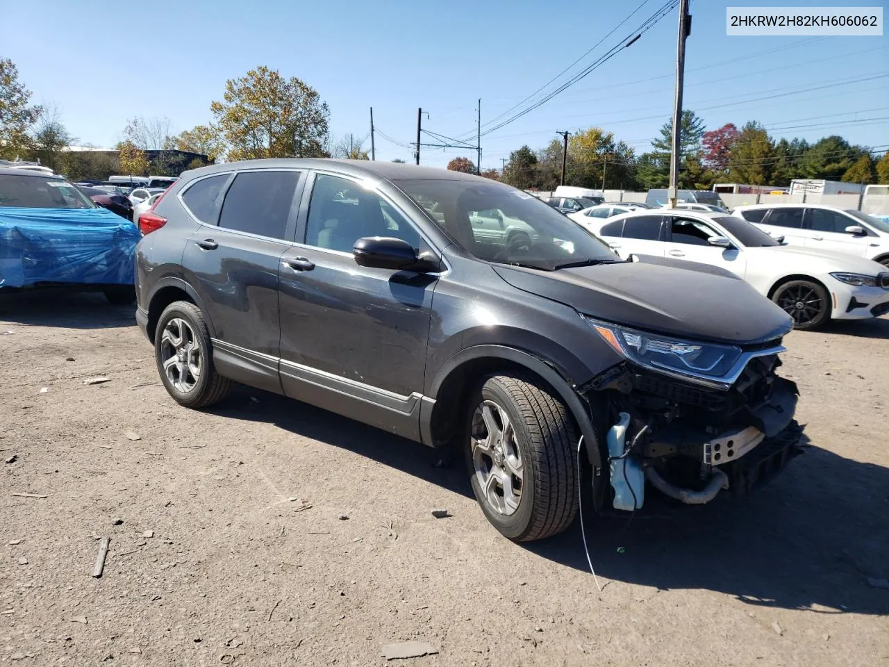 2019 Honda Cr-V Exl VIN: 2HKRW2H82KH606062 Lot: 76124794