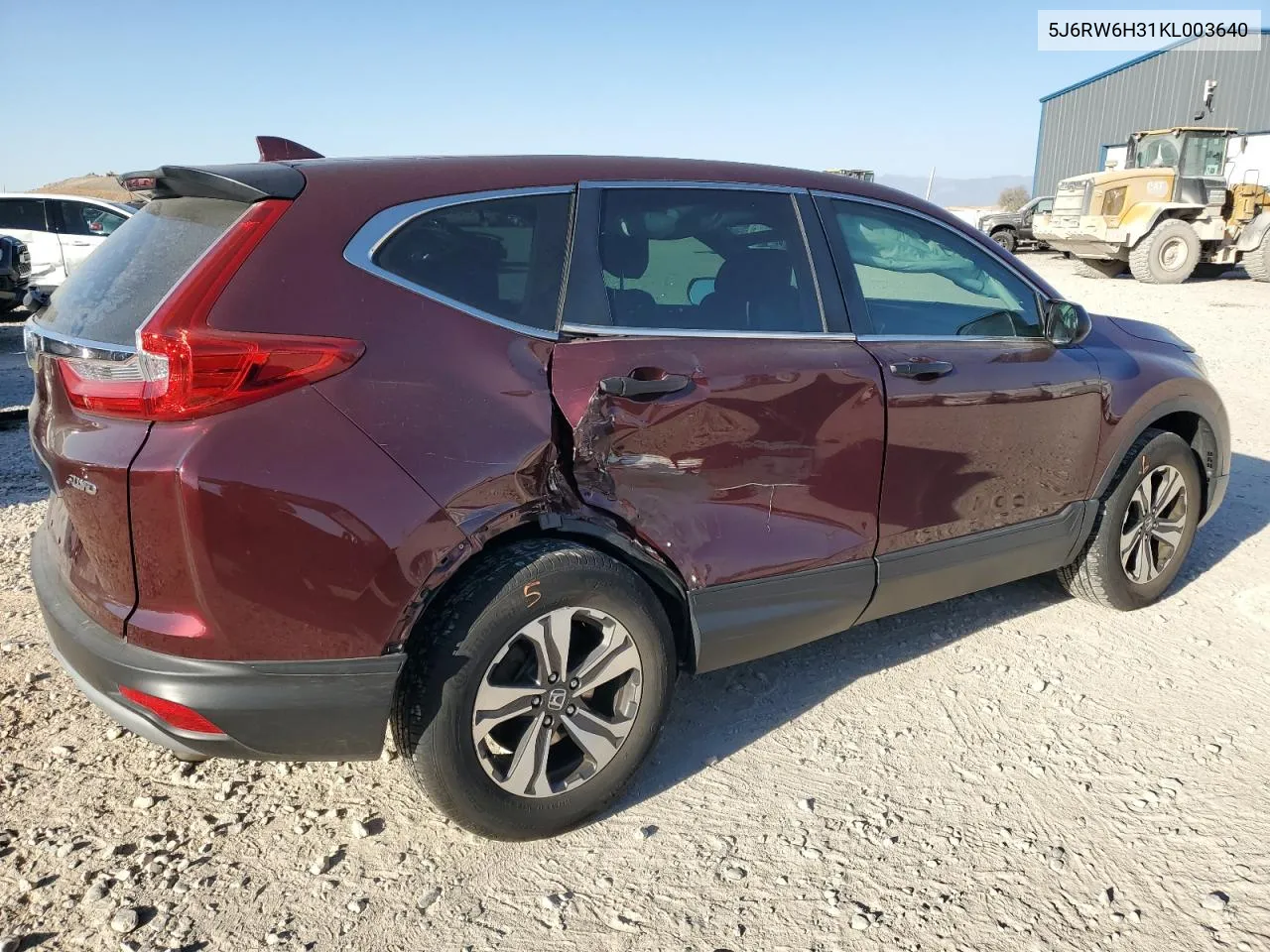 2019 Honda Cr-V Lx VIN: 5J6RW6H31KL003640 Lot: 76168064