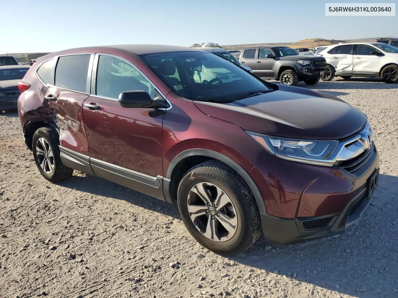 2019 Honda Cr-V Lx VIN: 5J6RW6H31KL003640 Lot: 76168064