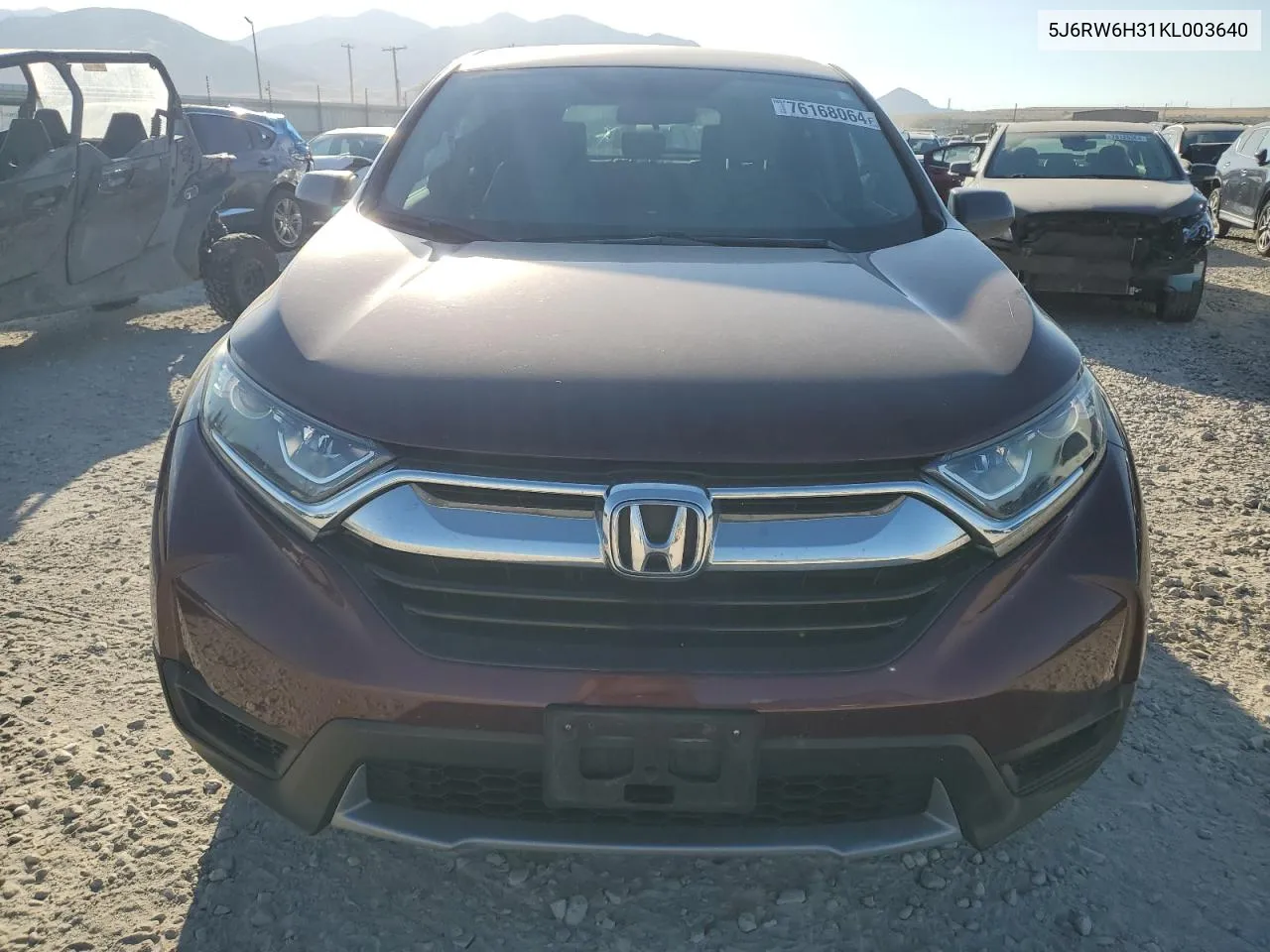 2019 Honda Cr-V Lx VIN: 5J6RW6H31KL003640 Lot: 76168064