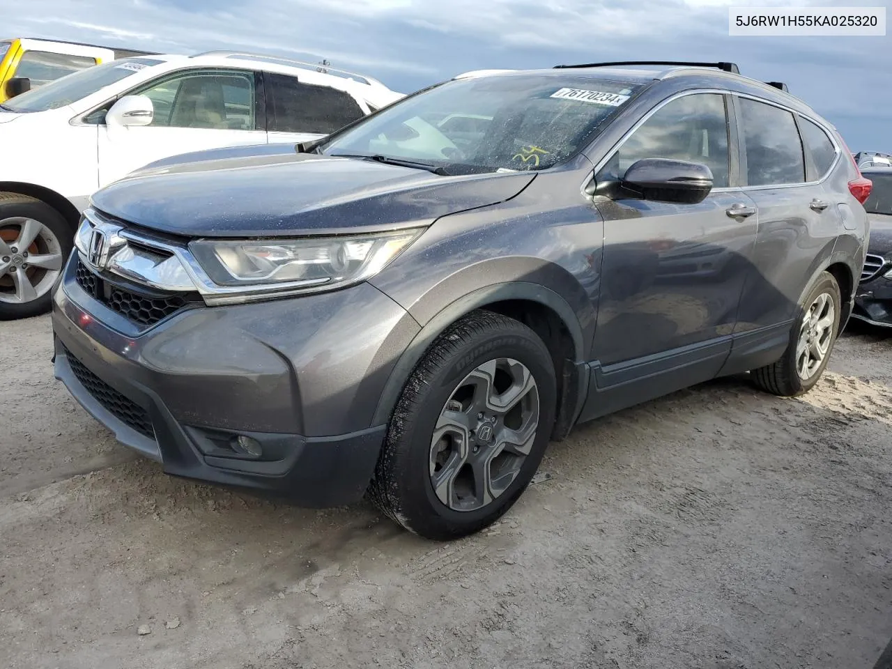 2019 Honda Cr-V Ex VIN: 5J6RW1H55KA025320 Lot: 76170234