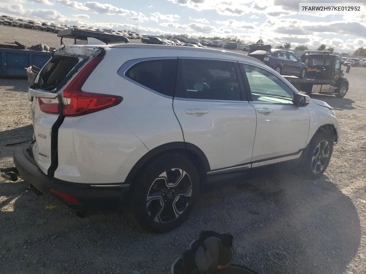 2019 Honda Cr-V Touring VIN: 7FARW2H97KE012952 Lot: 76170264