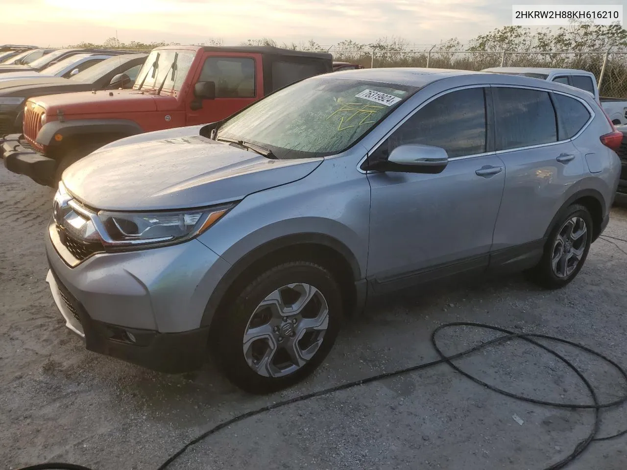 2019 Honda Cr-V Exl VIN: 2HKRW2H88KH616210 Lot: 76319924