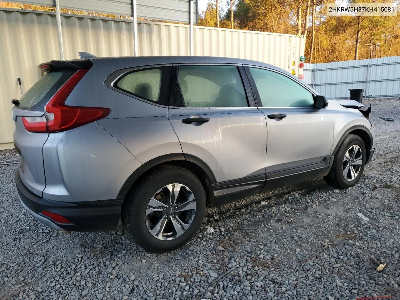 2019 Honda Cr-V Lx VIN: 2HKRW5H37KH415081 Lot: 76324254