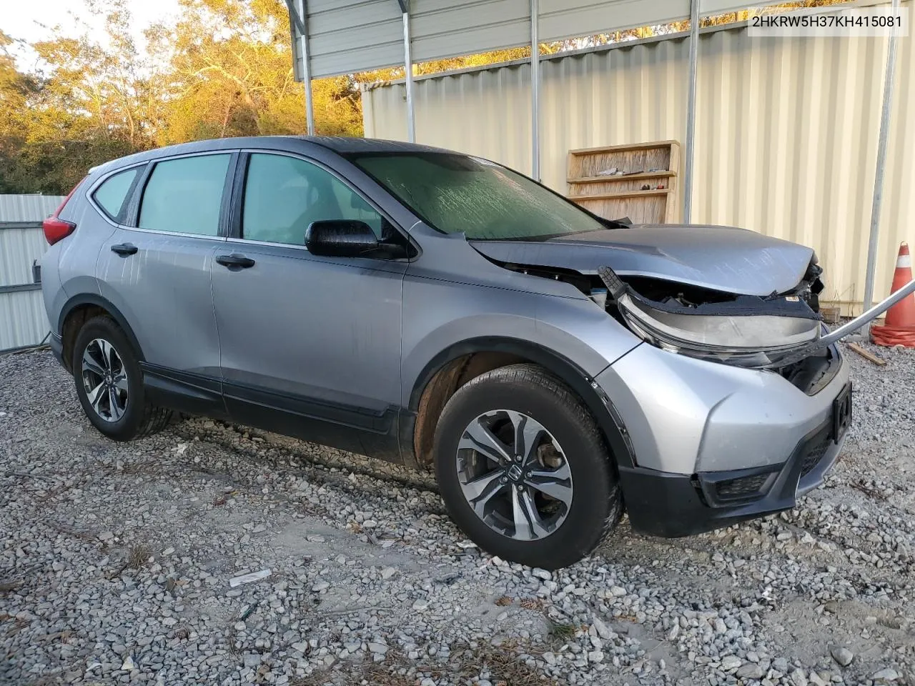 2019 Honda Cr-V Lx VIN: 2HKRW5H37KH415081 Lot: 76324254