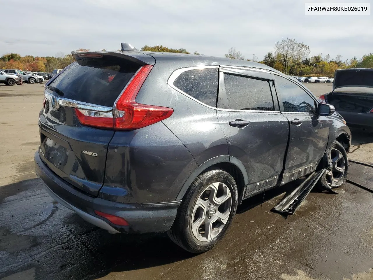 2019 Honda Cr-V Exl VIN: 7FARW2H80KE026019 Lot: 76403614