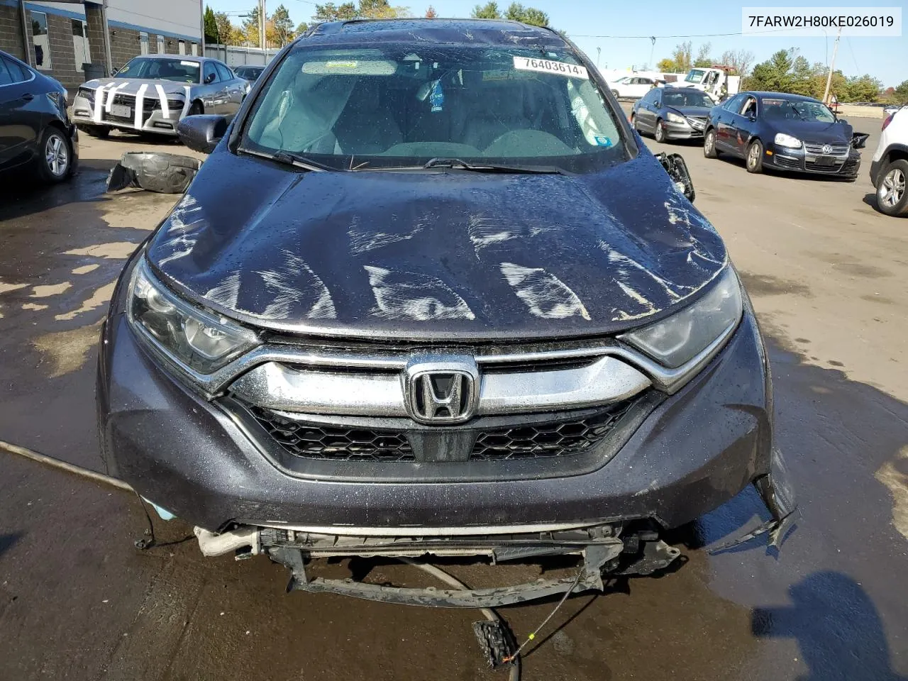 2019 Honda Cr-V Exl VIN: 7FARW2H80KE026019 Lot: 76403614