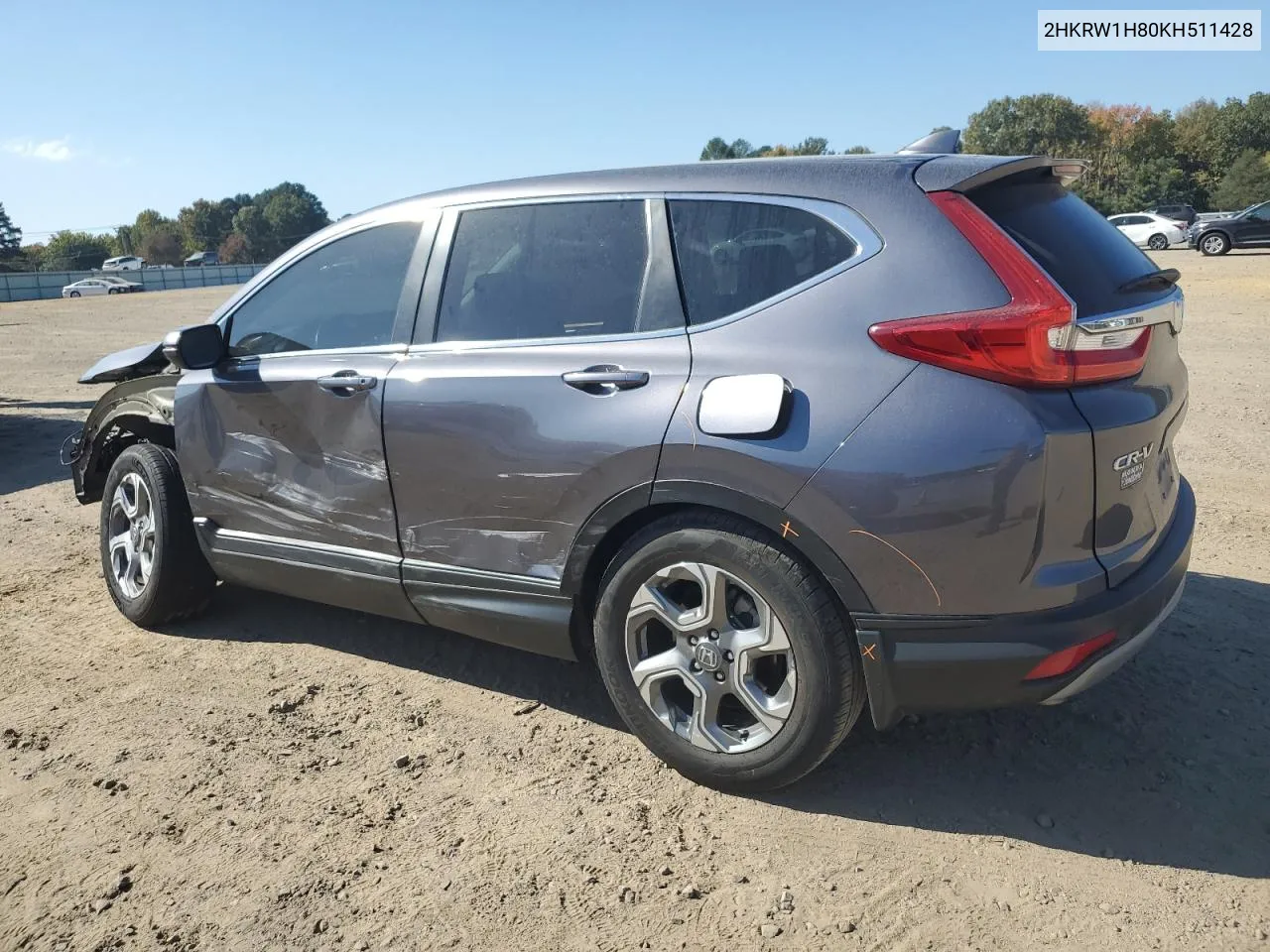 2019 Honda Cr-V Exl VIN: 2HKRW1H80KH511428 Lot: 76485324