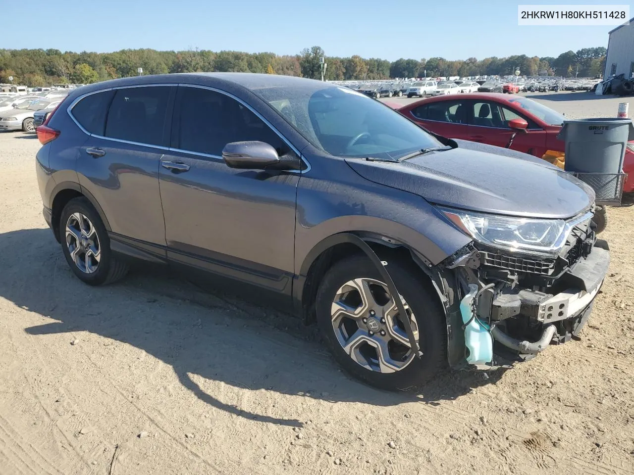 2019 Honda Cr-V Exl VIN: 2HKRW1H80KH511428 Lot: 76485324