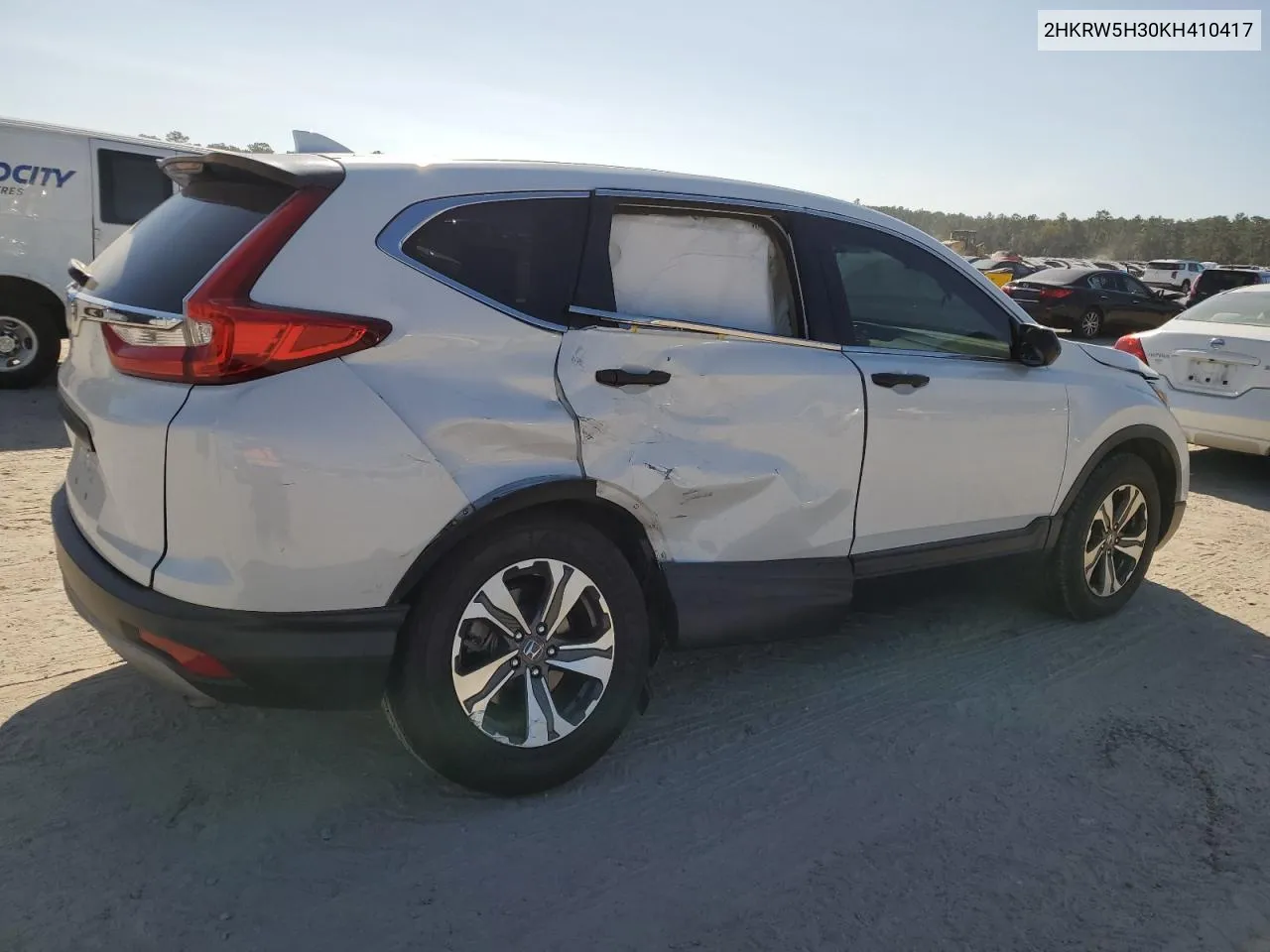 2019 Honda Cr-V Lx VIN: 2HKRW5H30KH410417 Lot: 76490104